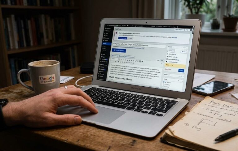competitor left fake google review